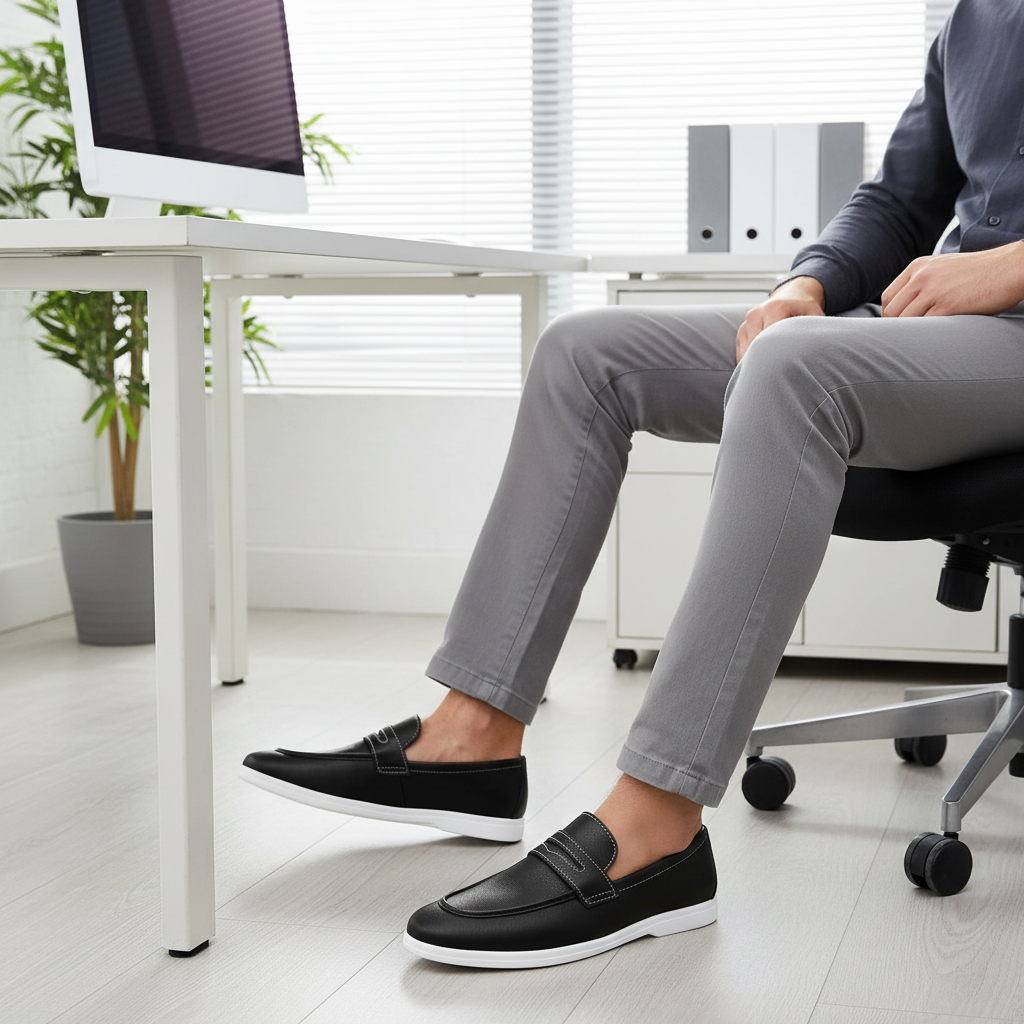 Men’s Sleek Formal Hybrid Loafer | Hand-Stitched Artisan Detail – Versatile Daily Wear Comfort