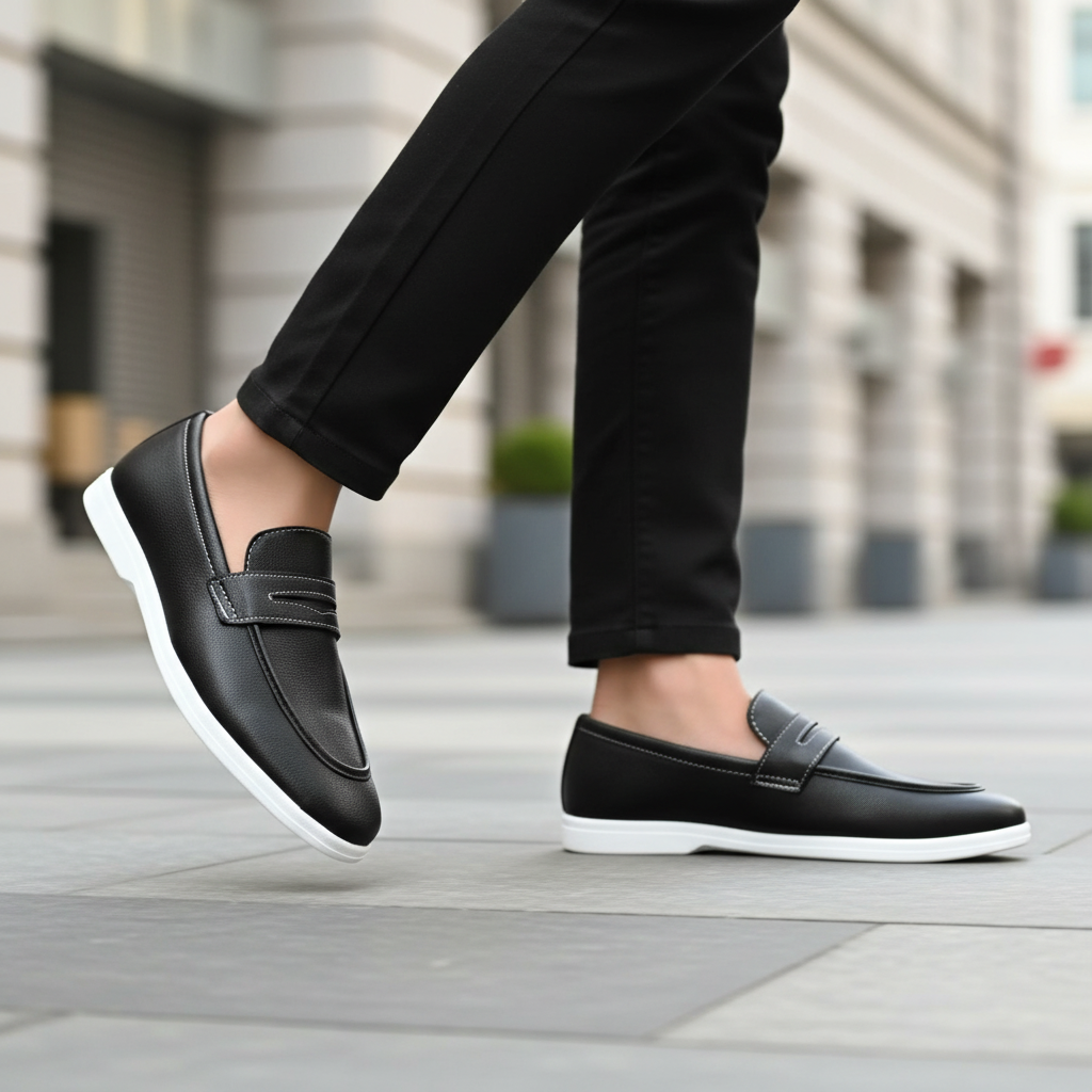Men’s Sleek Formal Hybrid Loafer | Hand-Stitched Artisan Detail – Versatile Daily Wear Comfort
