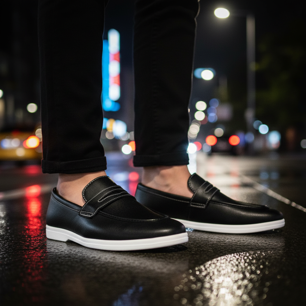 Men’s Sleek Formal Hybrid Loafer | Hand-Stitched Artisan Detail – Versatile Daily Wear Comfort